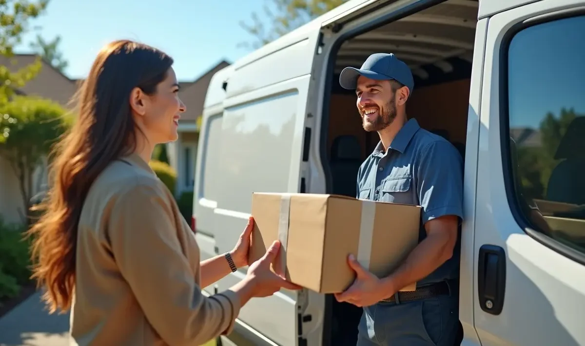 courier services deliver package